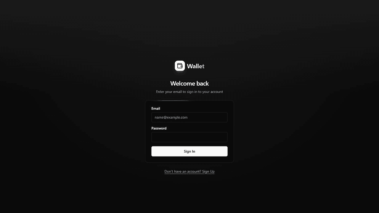 Wallet application